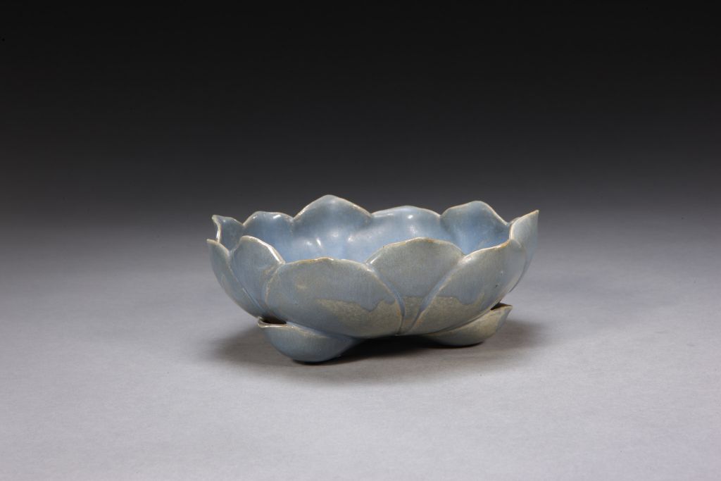 图片[1]-Yixing Kiln Imitation Jun Sky Blue Glaze Lotus Wash-China Archive